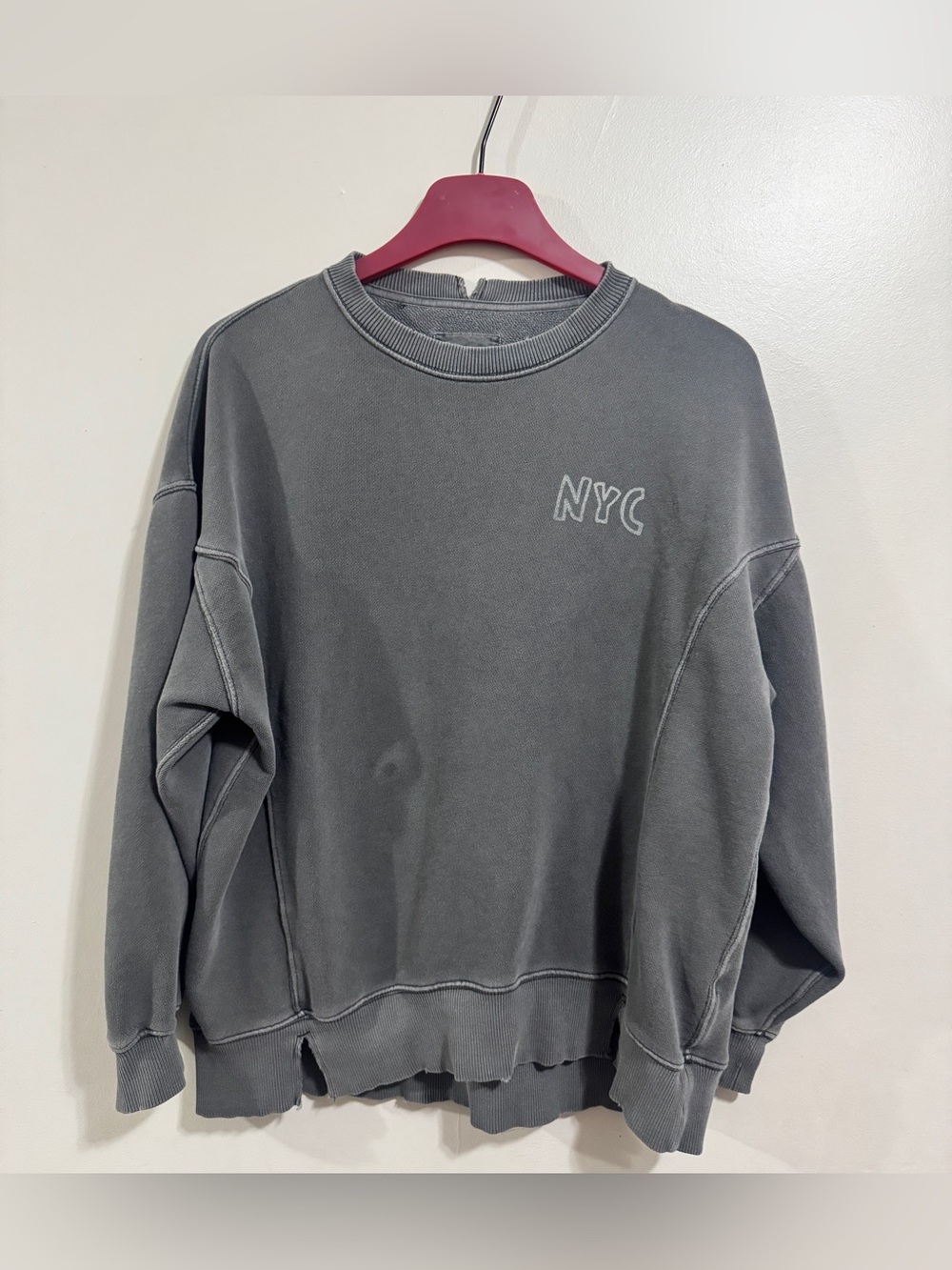 Aerie Keith Haring NYC Statue of Liberty Sweatshirt Small Lounge Cozy Everday